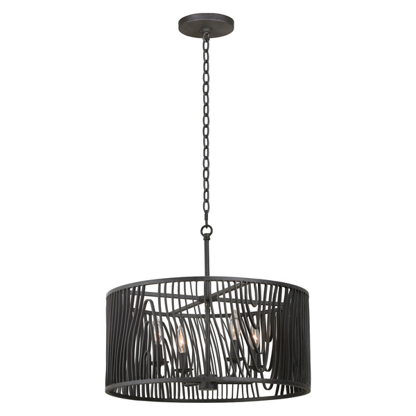 Kalco Morre 21 Inch Convertible Pendant / Semi Flush 507541BI